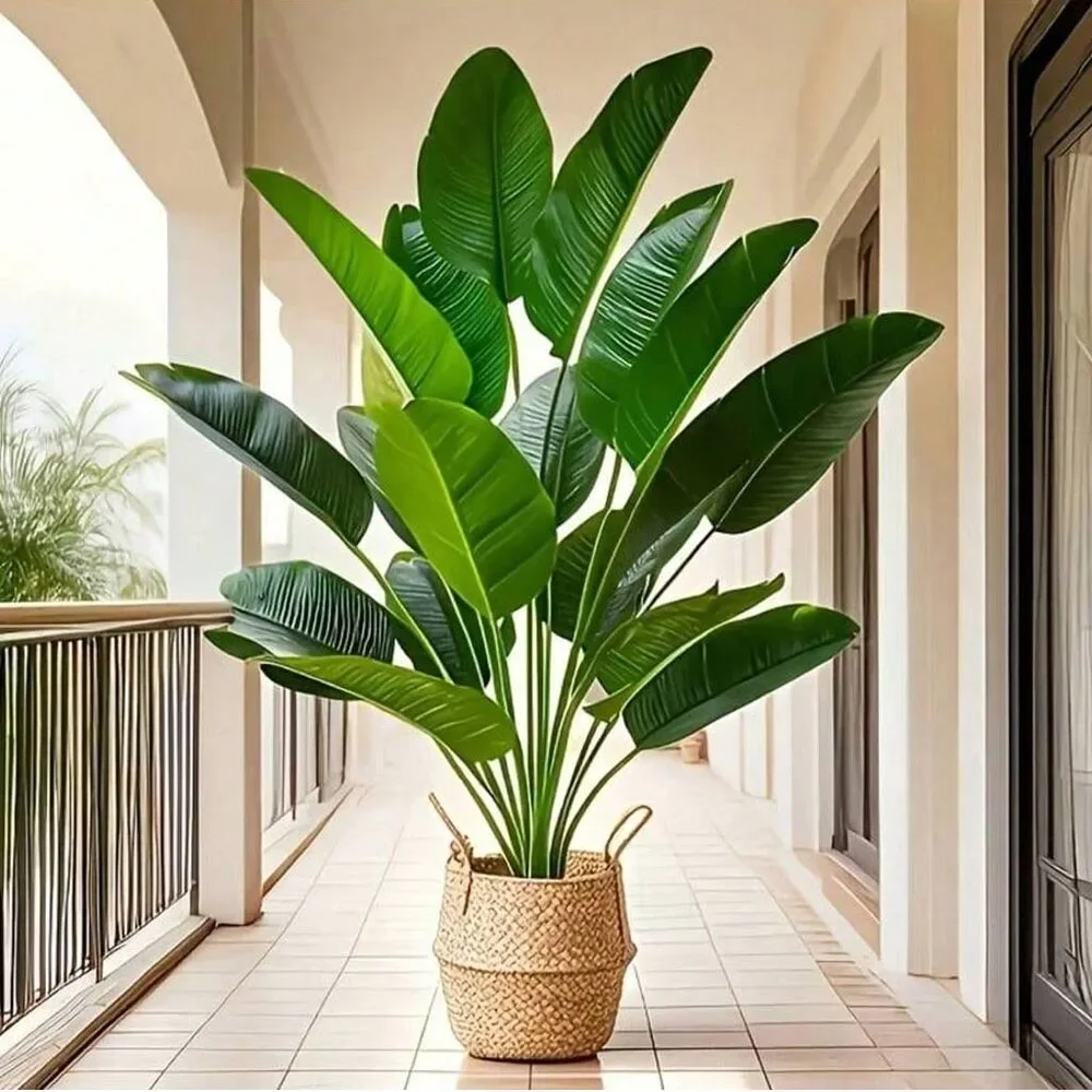 Ficus Lyrata Tree - 1 шт., 18 листьев, искусственные растения,