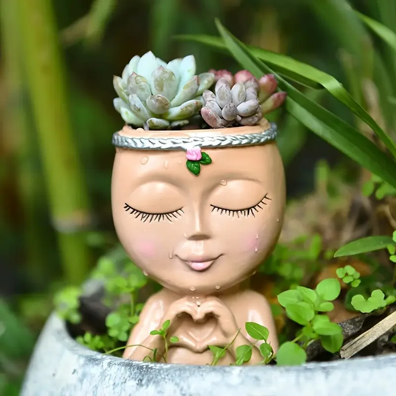 Echeveria Succulent - Кашпо для суккулентов из смолы в
